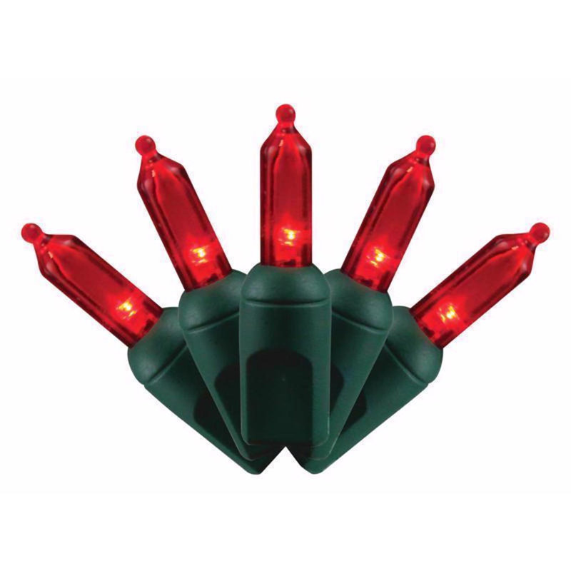 Guirlande de lumières de Noël 50 pi., Rouge