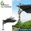Parasol rectangulaire en porte-à-faux à DEL 128 pi-310336126