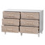 Commode 6 tiroirs Baxton Studio Louetta