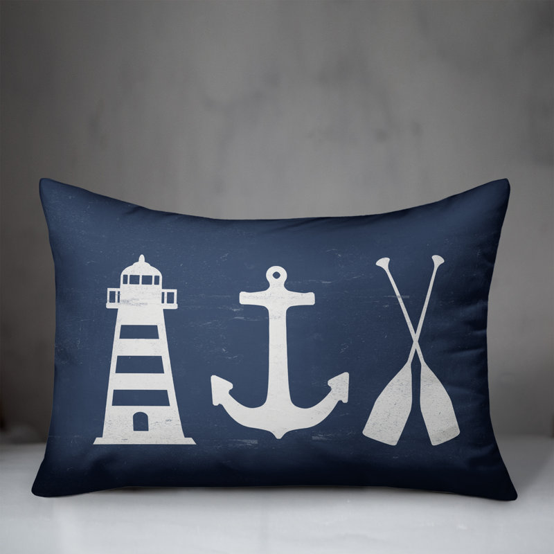Solid Throw Pillow, Navy