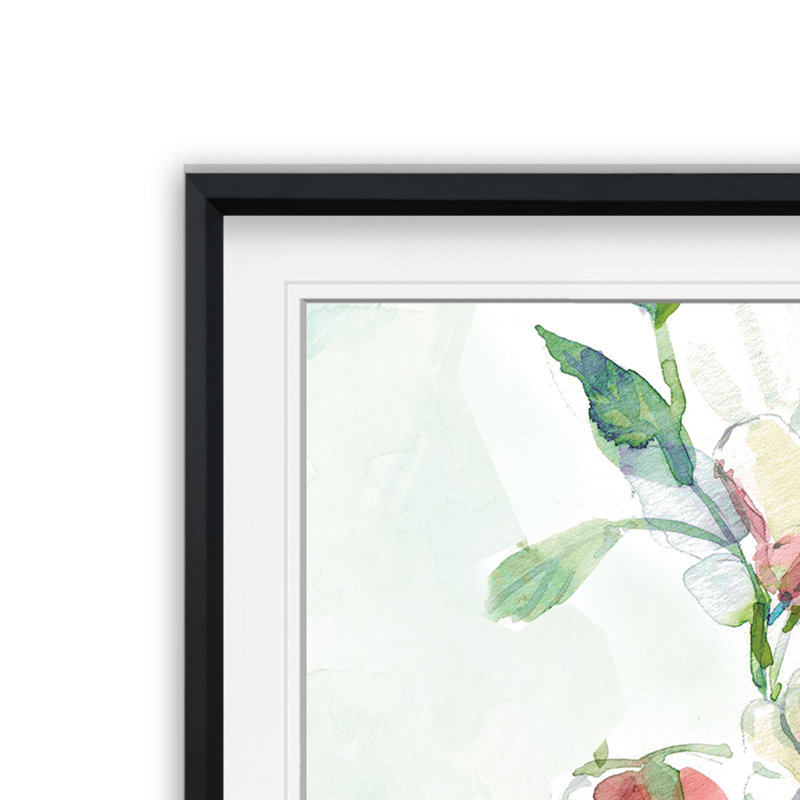 Colibri II - reproduction d'art, H 17,5 po x l 17,5 po x P 1,5 po, Cadre noir