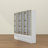 Modern Glass Door Wine Bar Cabinet - LED Lighting, 6 Drawers
