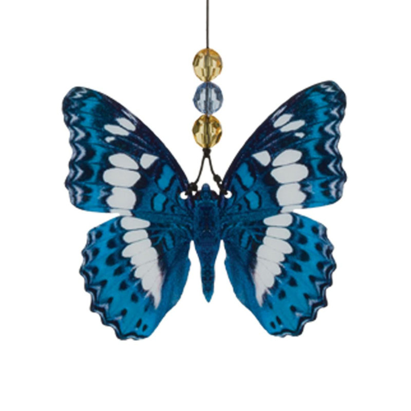 Carillon papillon 32 po, Bleu morpho