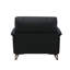 Fauteuil d'appoint en cuir fleur Markus
