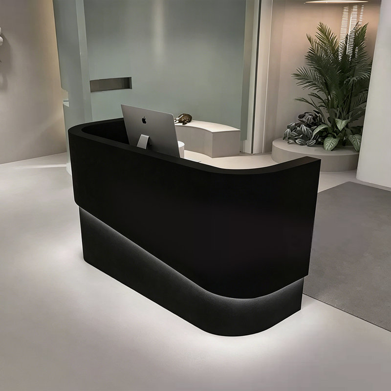Bureau de réception rectangulaire Modern, 59.06, Noir