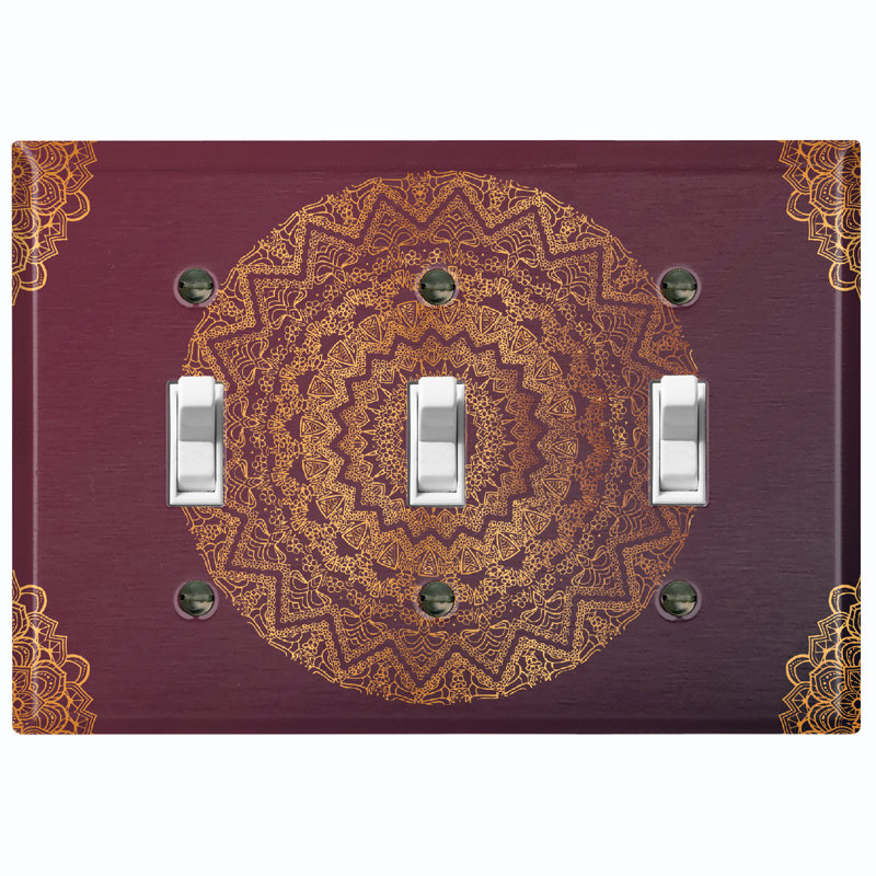 Religious Themed 3 - Gang Toggle Light Switch Standard Wall Plate