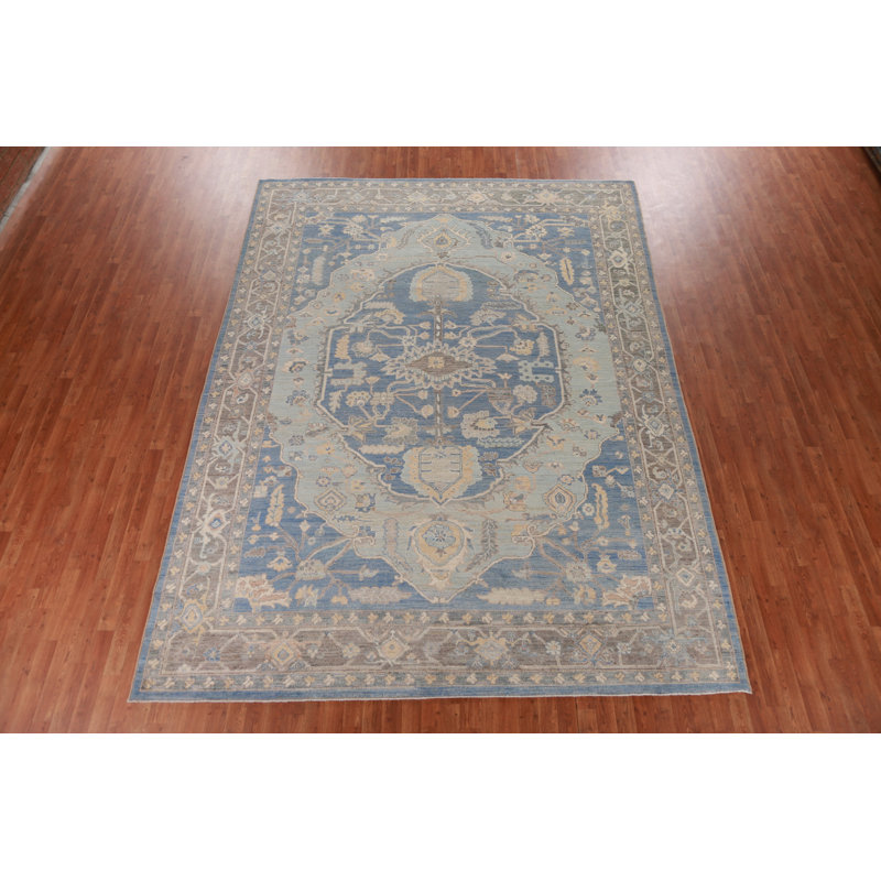 Vegetable Dye Oushak Turkish Area Rug 9x12