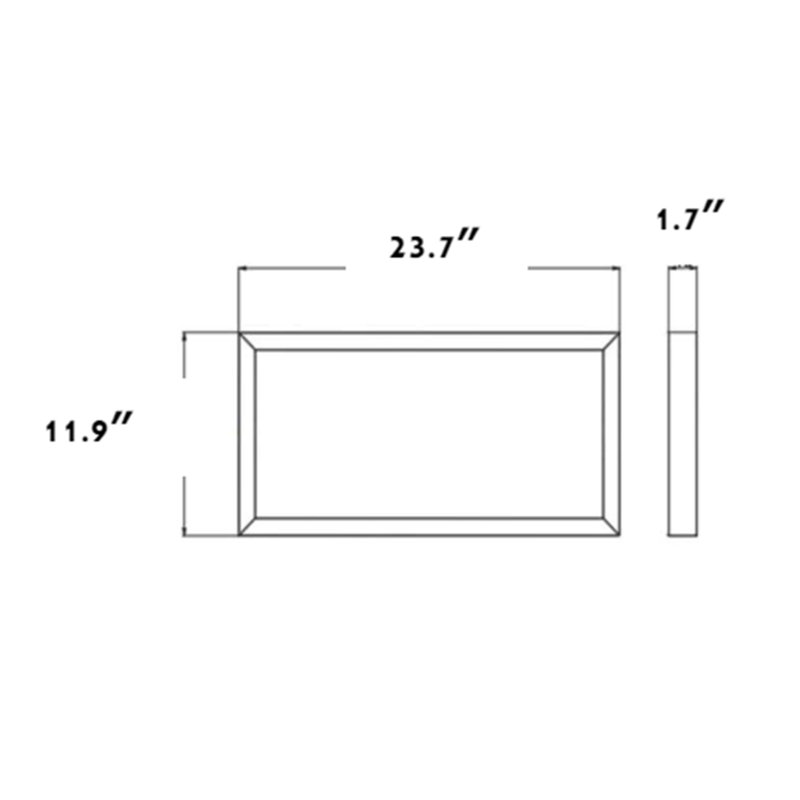 Dimmable Rectangle Flat Panel Ceiling Light