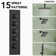 15-Spray Patterns 16" & 6" Triple Shower Heads, Shower Faucet  System with Thermostatic Rough-in Valve