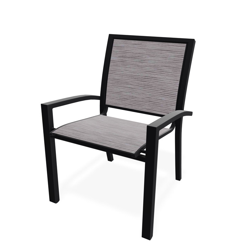 Kendall Outdoor Dining Chair, Black, Fossil