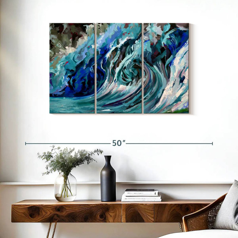 Gillard A Blue Wave, 24" H x 38" W