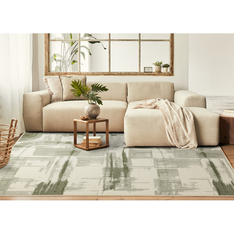 Tapis vert Manzelli, Rectangle 5 pi 3 po x 7 pi 5 po