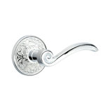 Elan Wave/Drop Passage (Hall & Closet) Door Lever with Round Rosette
