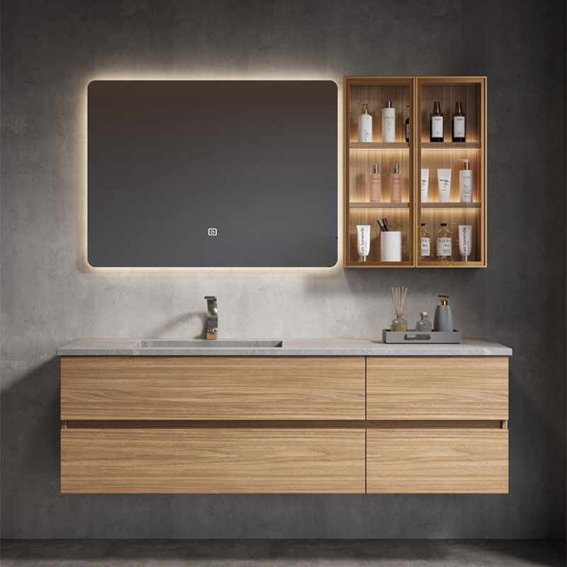 Stylish simple bathroom cabinet, 18.9" H x 47.2" W x 21.7" D