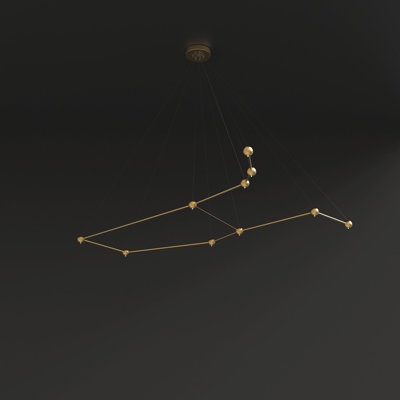 10 - Light Unique Geometric Chandelier