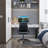 PU Mesh Office Chair Computer Desk Chair with Armrest