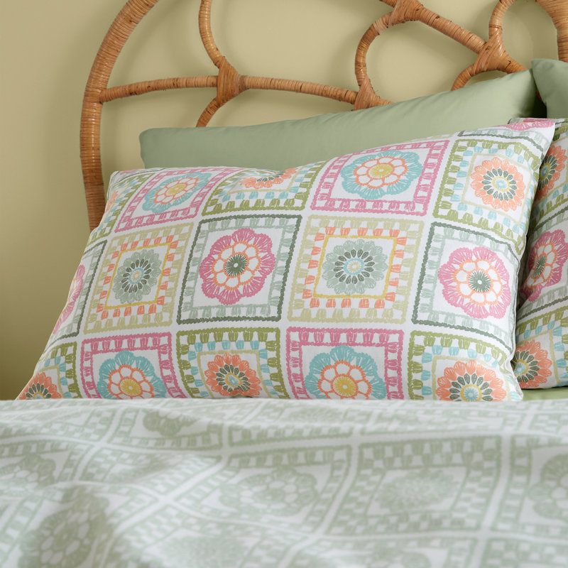 Crochet Print Duvet Cover Set, Kingsize - 2 Standard Pillowcases