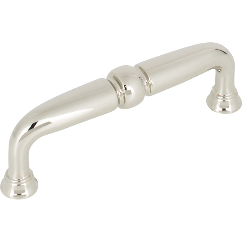 Henderson Bar pull, Polished Nickel, 3 3/4" Center to Center
