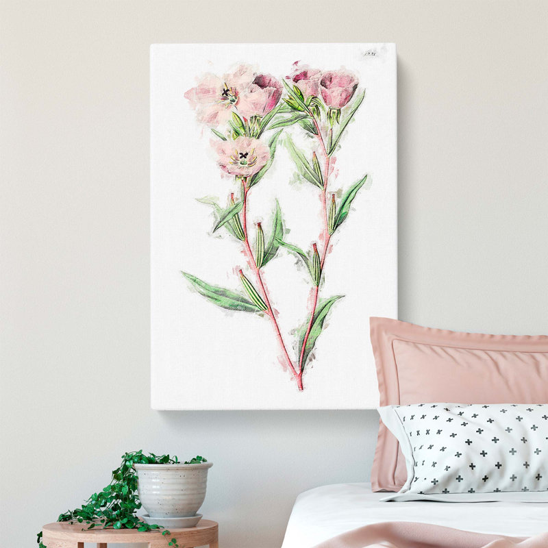 Pink Amaryllis Flowers - Wrapped Canvas, 76cm H x 50cm W x 3cm D