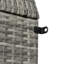 Armoire de rangement 72 po en osier avec tablettes-835048844