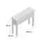 Rosewood 100cm Console Table-123492711