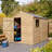 Rowlinson 8x6 Shiplap Apex Shed Single Door with Window