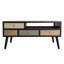 Goodlett Solid Wood Four Leg Coffee Table with Storage
