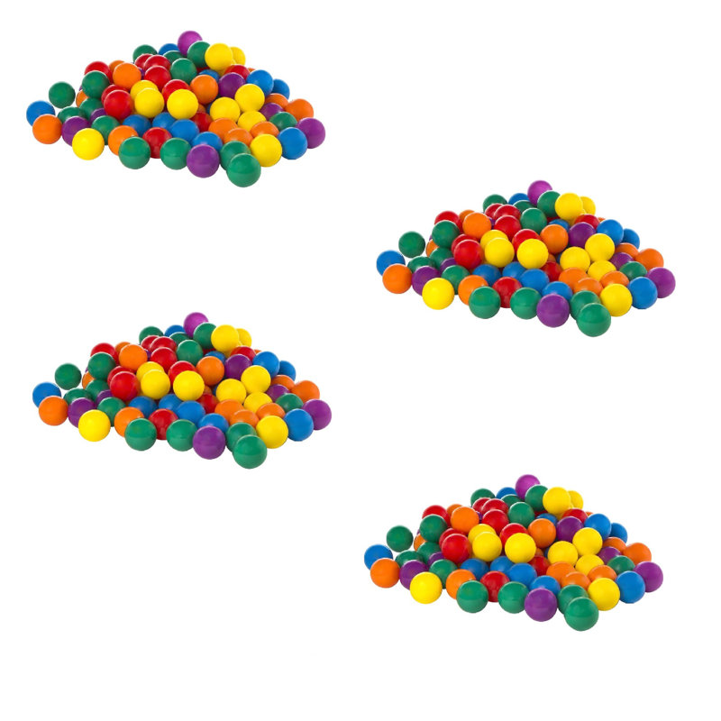 Petit ensemble de balles amusantes en plastique multicolores pour maisons de rebond Intex, H 2,5 po x l 2,5 po x P 2,5 po