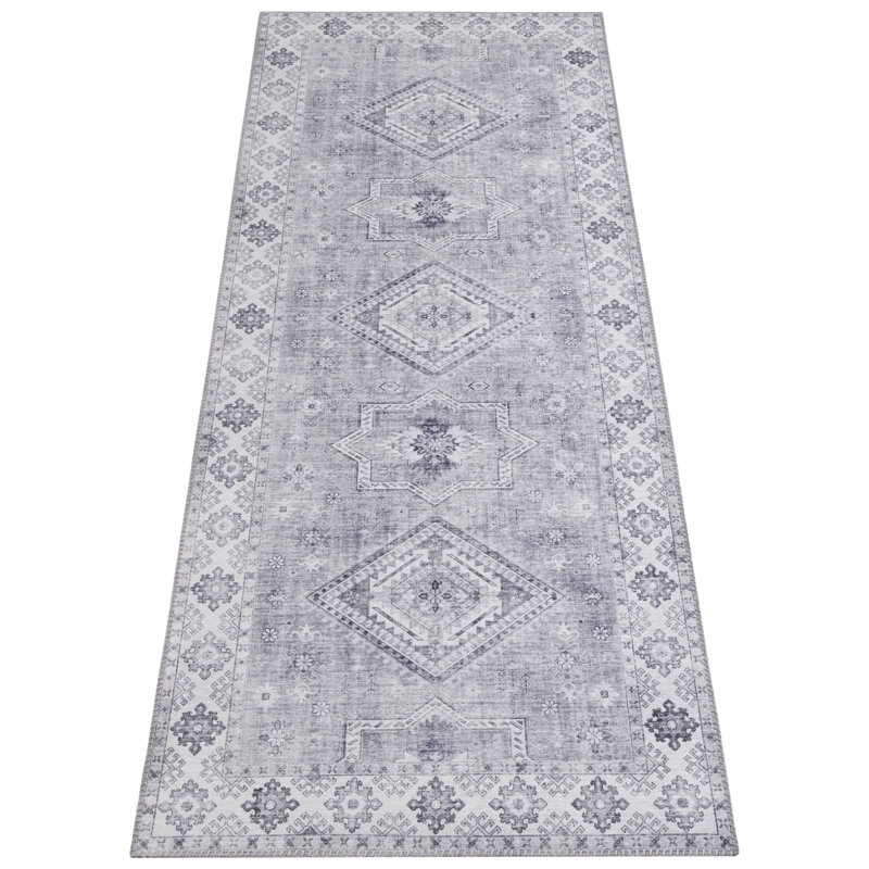 Gratia Tufted Graphite Grey Rug, Runner 80 x 200cm