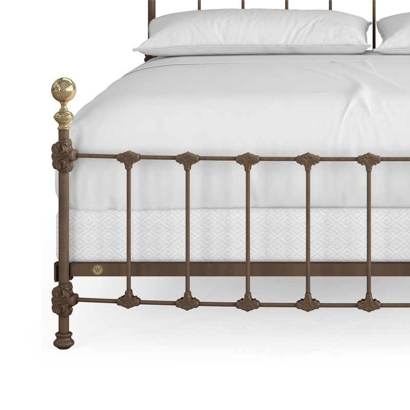 151 Palatial Bed | Complete Standard, King, Gunmetal/Antique Gold