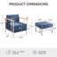 Chaises longues d'extérieur Coan-1776065323