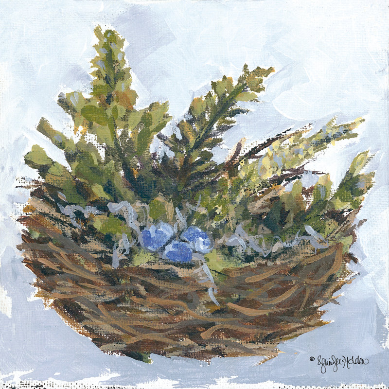 «Resting Place» par Jennifer Holden - reproduction imprimée, H 12 po x l 12 po, Non, Toile tendue