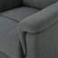 Fauteuil inclinable oscillant en tissu gris anthracite avec fauteuil inclinable manuel