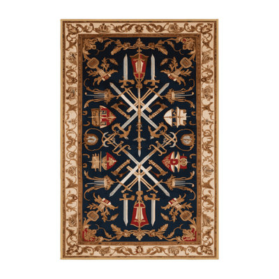 Tapis brun français lavable à la machine