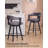 Swivel Linen Upholstered Bar Stools 26" Counter Height-2098225129-2098221090-2087232597