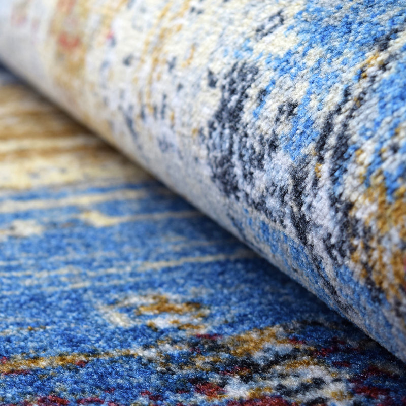 Tapis d'intérieur contemporain Roisin, Rectangle 4pi x 6 pi
