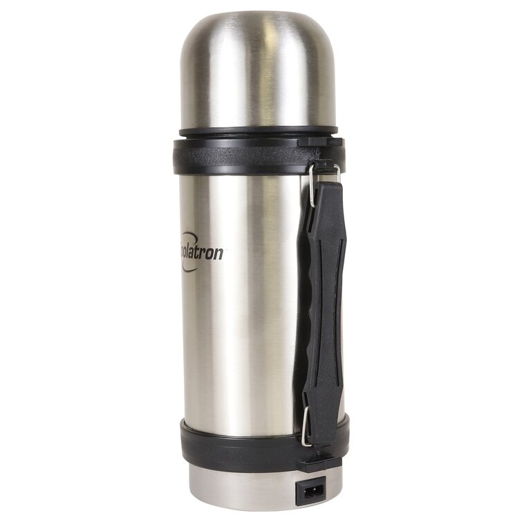 Thermos Glass Vacuum Flask Hot Cold Drinks Insulated Travel Flask/Mug