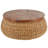 Kai Cole And Grey Rattan Wrapped Living Room Brown Coffee Table With Teak Tabletop