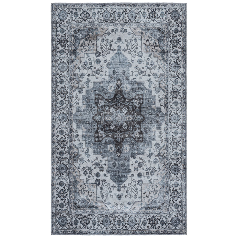 Mikali Performance Machine Washable Oriental Rug, Rectangle 2'3" x 4'