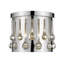 Plafonnier encastré cylindrique à 3 lumières de style lustre 13 po