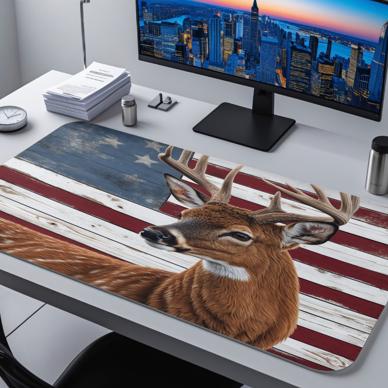 Polyester Desk Pad, 14.4x12.1