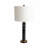 27" Comsouth Marble Table Lamp, Black/White