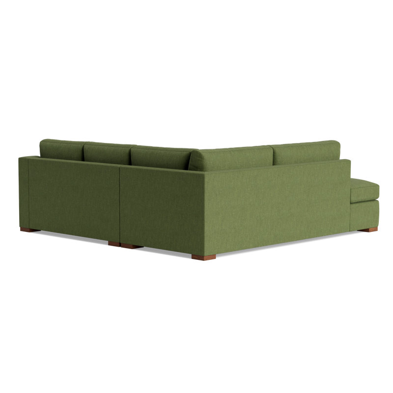 Lucca Sectional, Left Hand Facing, Performance Weave - Basil