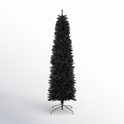 Pencil Cashmere Flocked Fir Christmas Tree