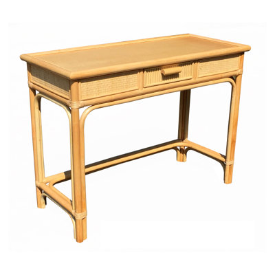 Alcantara Solid Wood Writing Desk