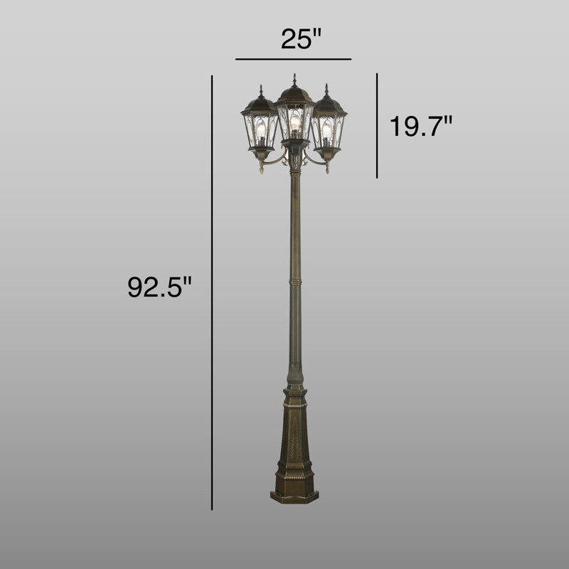 Annagret Lamp Post (Full), Black/Bronze