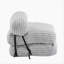 Fauteuil à billes d'intérieur pliable, gris clair