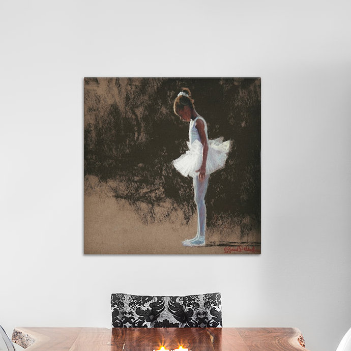 « anticipation », peinture sur toile tendue, H 26 po x l 26 po x P 1,5 po, Toile tendue, Pas de tapis
