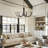 8-Light Dimmable 44"W Oversized Chandelier