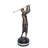 Evyonne Golfer In Action Bronze Statue Mounted on Marble Size: 11" x 5" x 23"H